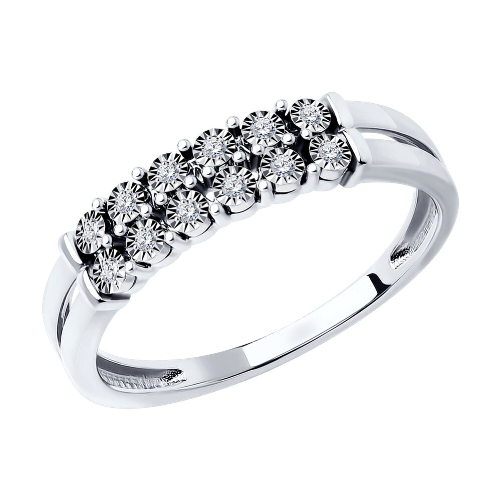 

Кольцо SOKOLOV Diamonds из белого золота с бриллиантами