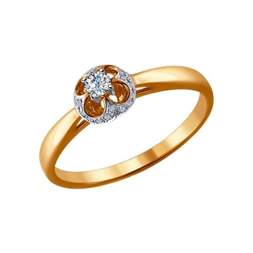 

Кольцо SOKOLOV Diamonds из комбинированного золота с бриллиантами