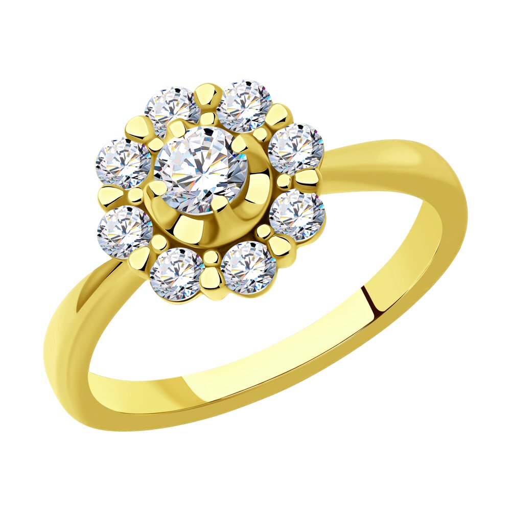 

Кольцо SOKOLOV Diamonds из желтого золота с бриллиантами