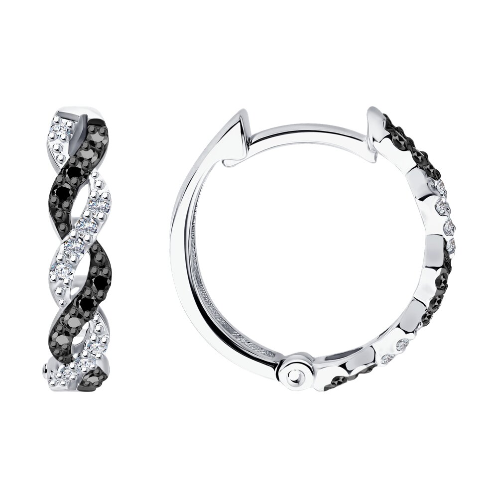 Серьги SOKOLOV из белого золота с бриллиантами 109990₽