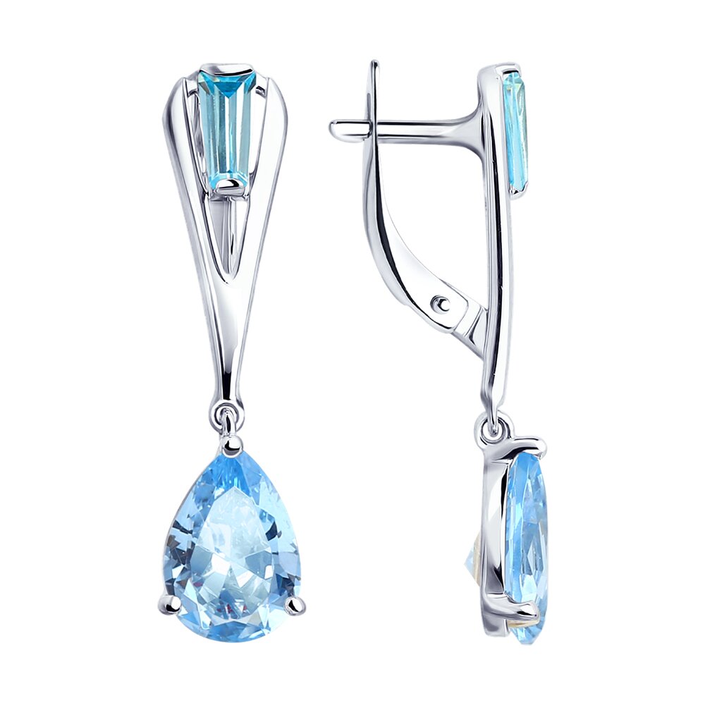 

Серьги SOKOLOV из серебра с фианитами