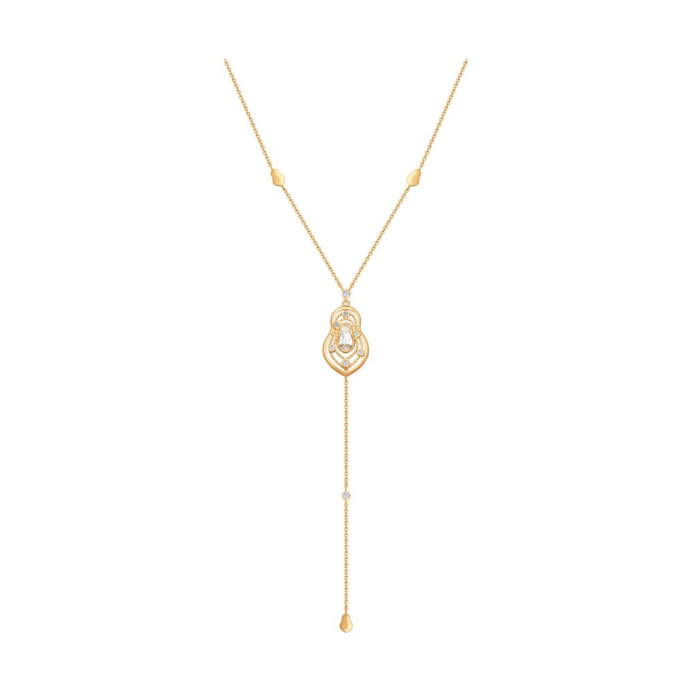 

Колье SOKOLOV из золота со Swarovski Zirconia