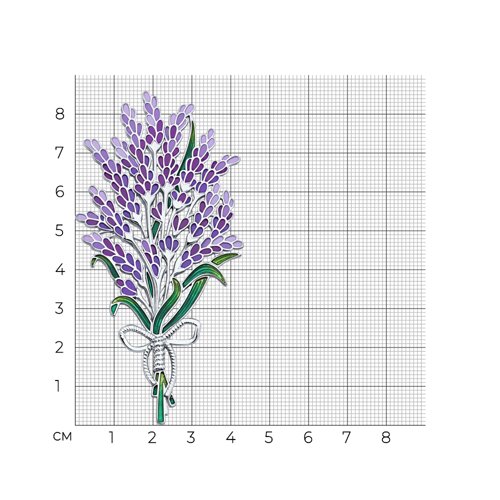 Брошь из серебра с эмалью - фото 4