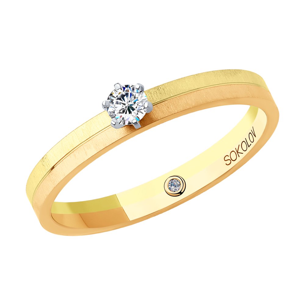 

Кольцо SOKOLOV из комбинированного золота с бриллиантами