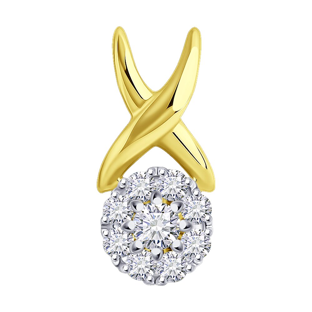 Подвеска SOKOLOV Diamonds из желтого золота с бриллиантами