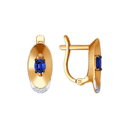 

Серьги SOKOLOV из золота с бриллиантами и сапфирами