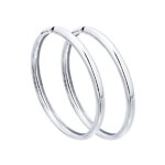 Серьги конго из серебра