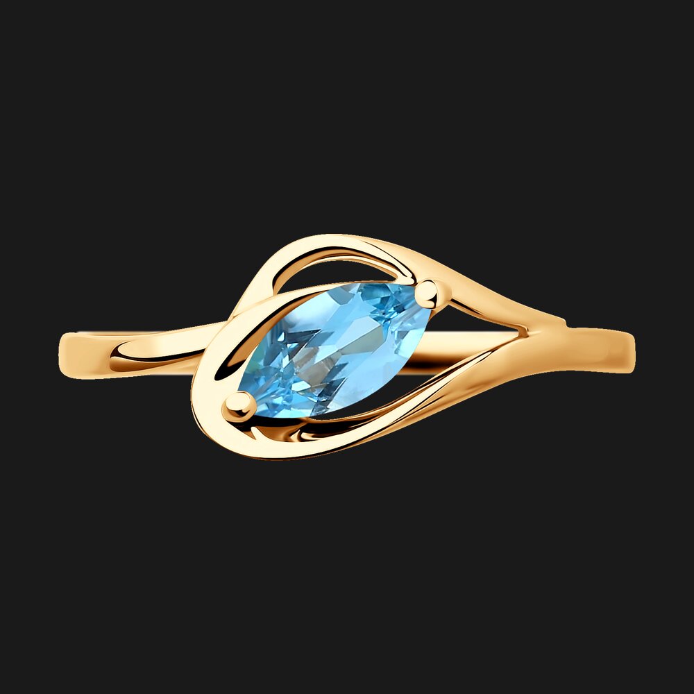 Кольцо SOKOLOV из золота с топазом, фото 5