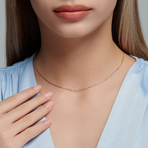 Цепь из золочёного серебра - фото 2