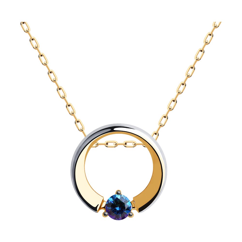 

Колье SOKOLOV из золота с синим Swarovski Zirconia
