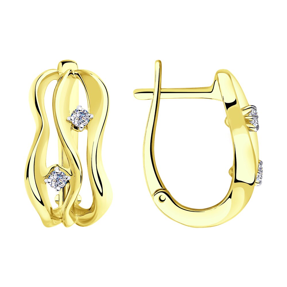 

Серьги SOKOLOV Diamonds из желтого золота с бриллиантами