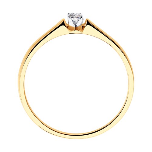 Помолвочное кольцо из золота с бриллиантом 1011354 SOKOLOV фото 2