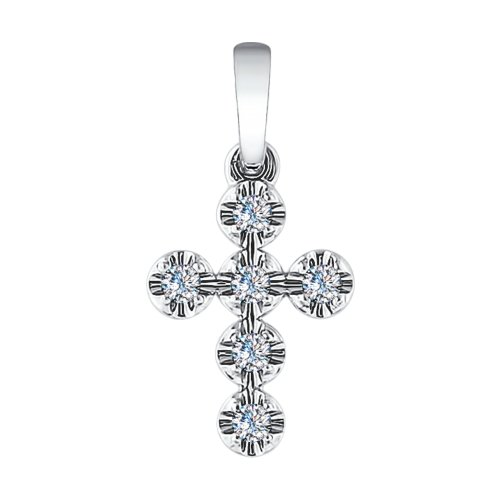

Крест SOKOLOV Diamonds из белого золота с бриллиантами