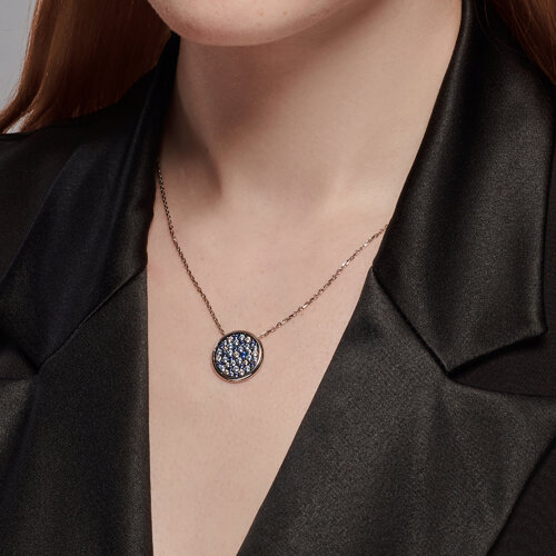 Колье из серебра с фианитами - фото 3