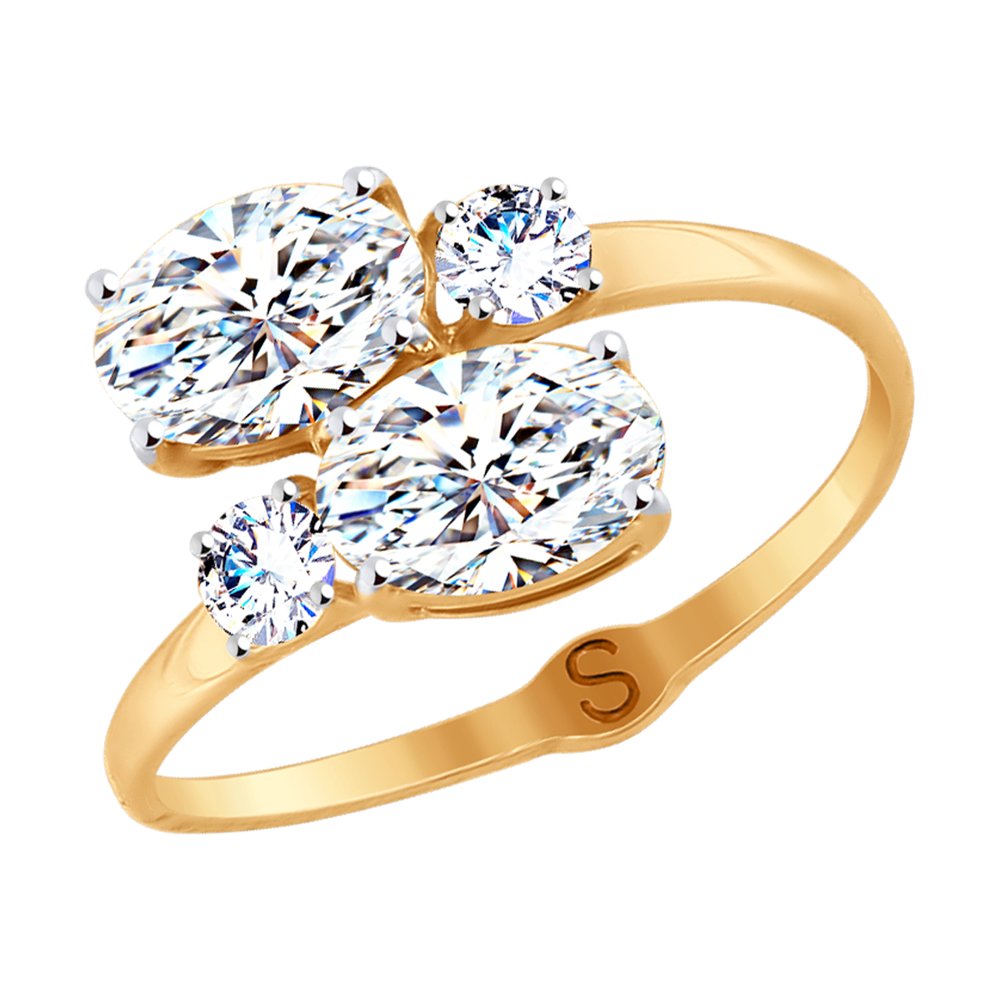 

Кольцо SOKOLOV из золота со Swarovski Zirconia