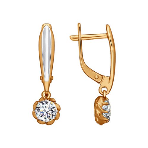 

Серьги SOKOLOV из золота со Swarovski Zirconia