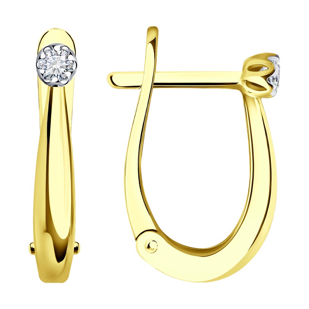 

Серьги SOKOLOV Diamonds из желтого золота с бриллиантами