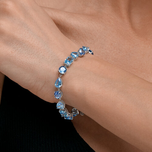 Браслет из серебра с фианитами - фото 2