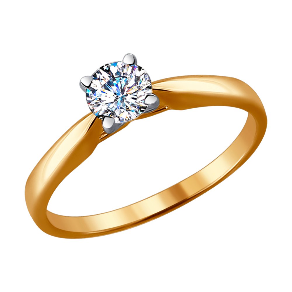 

Кольцо SOKOLOV Diamonds из комбинированного золота с бриллиантом