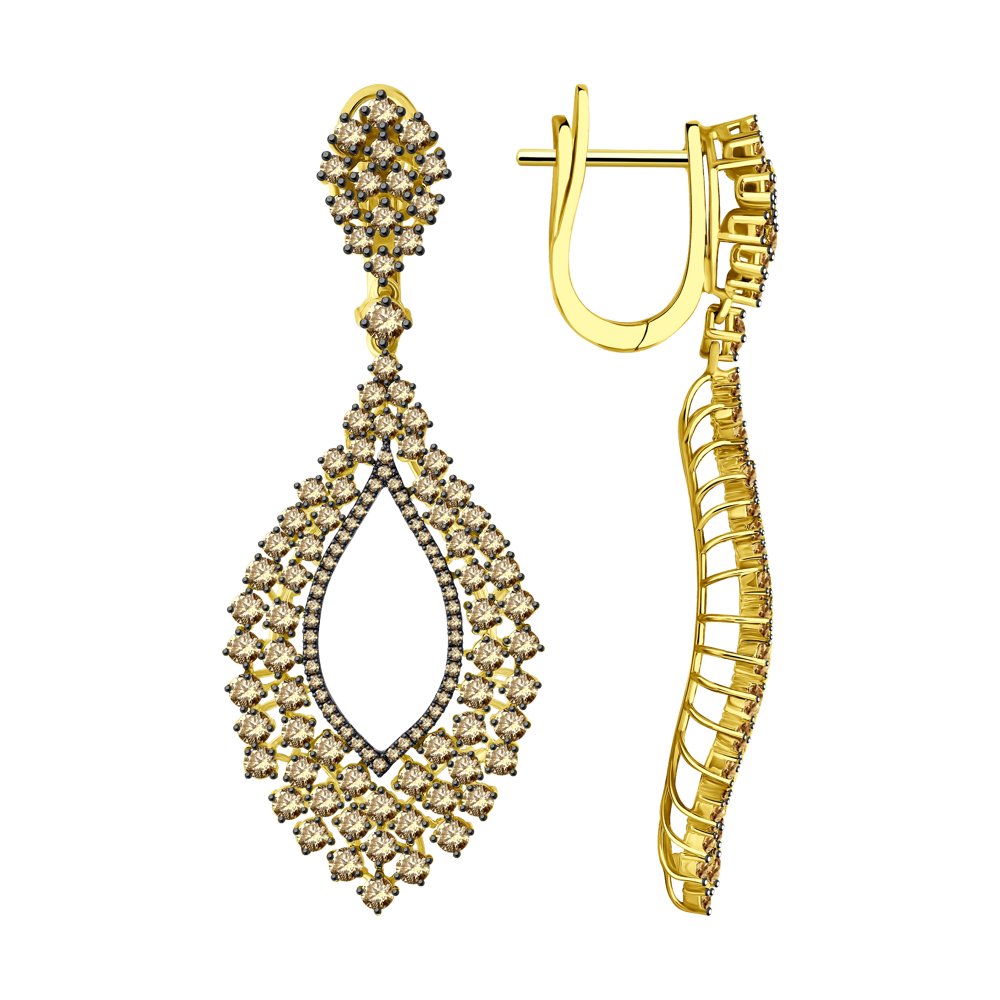 

Серьги SOKOLOV Diamonds из желтого золота с бриллиантами