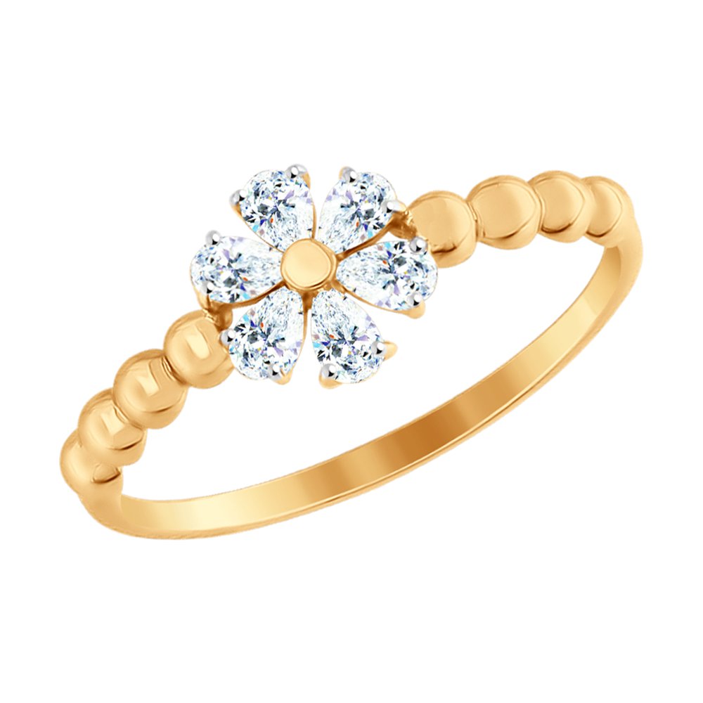 

Кольцо SOKOLOV из золота со Swarovski Zirconia