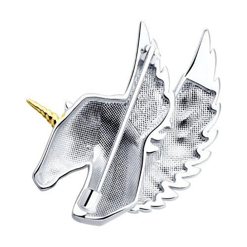 Брошь из золочёного серебра - фото 2