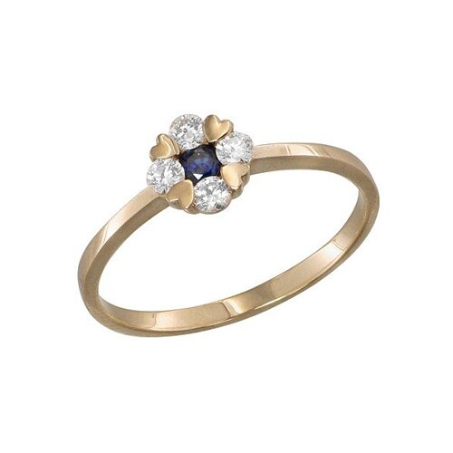 

Кольцо SOKOLOV из золота с бриллиантами и сапфиром