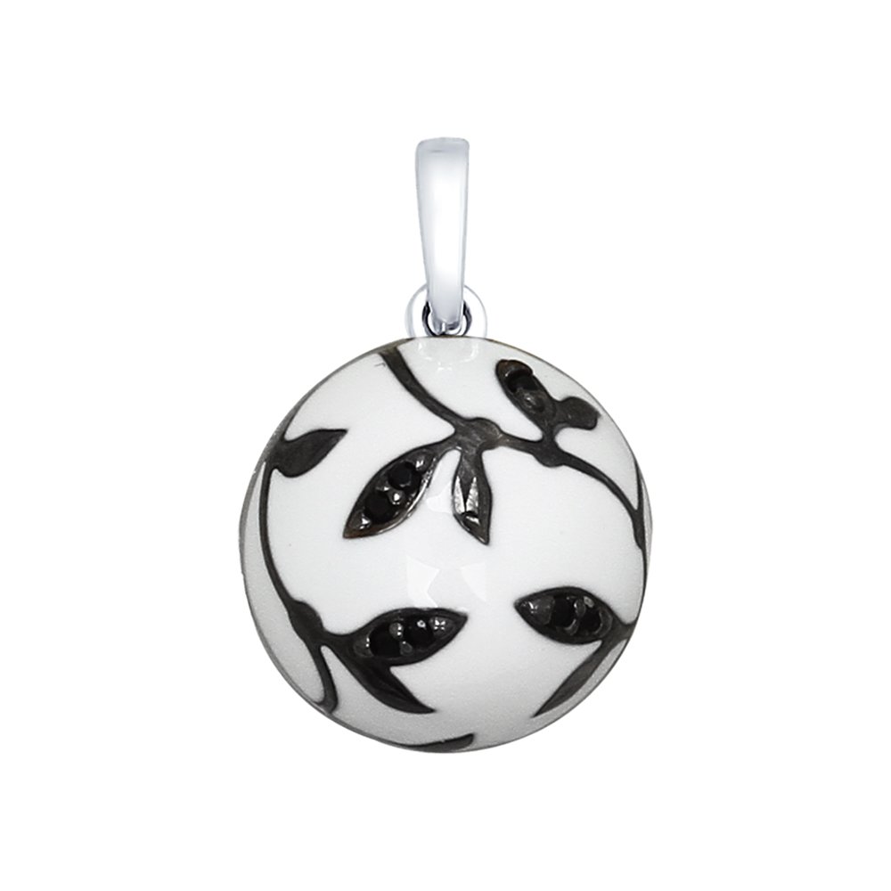 

Подвеска SOKOLOV из серебра с эмалью с чёрными фианитами