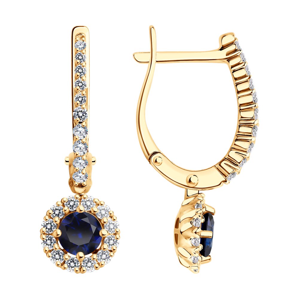 

Серьги SOKOLOV Diamonds из золота с бриллиантами и сапфирами