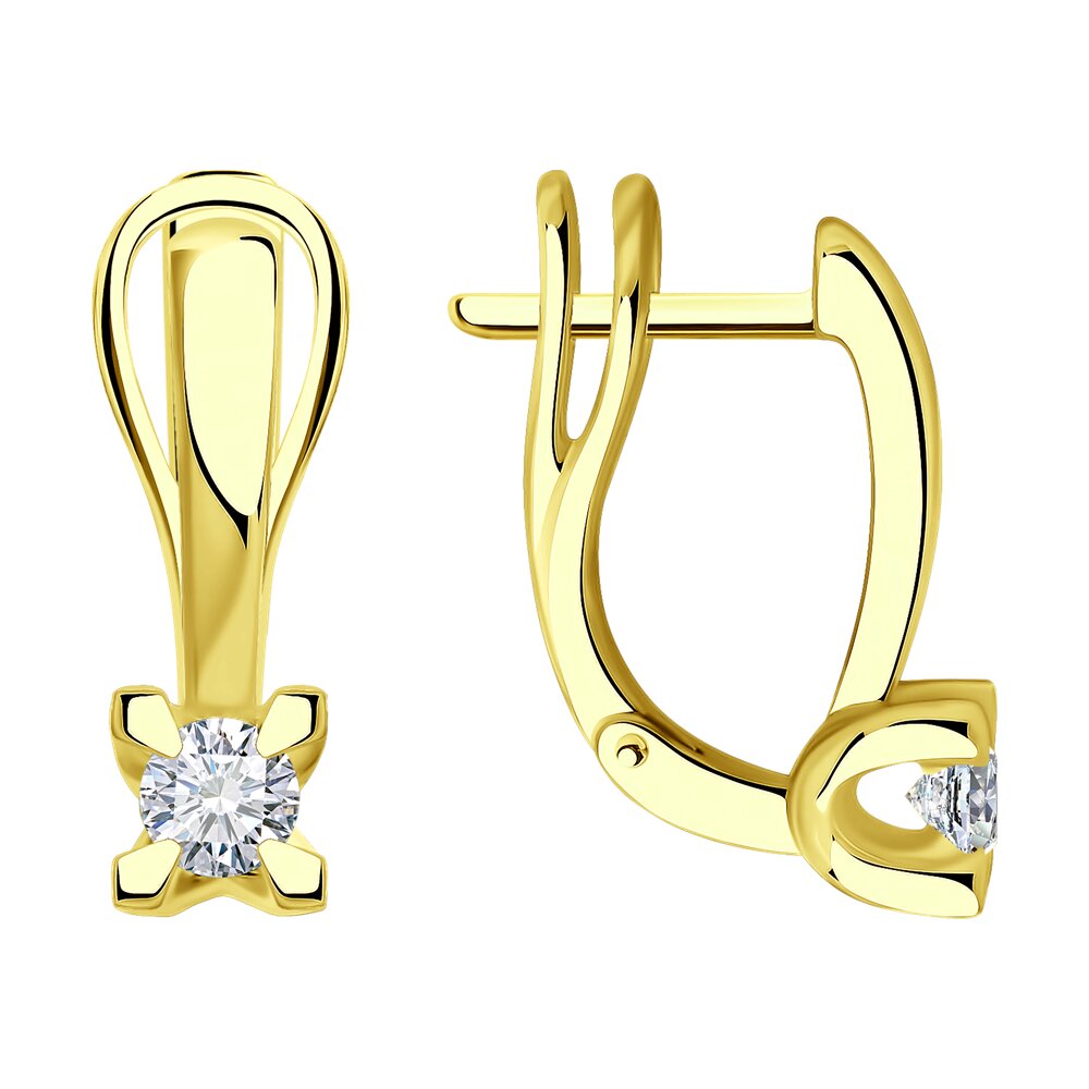

Серьги SOKOLOV Diamonds из желтого золота с бриллиантами