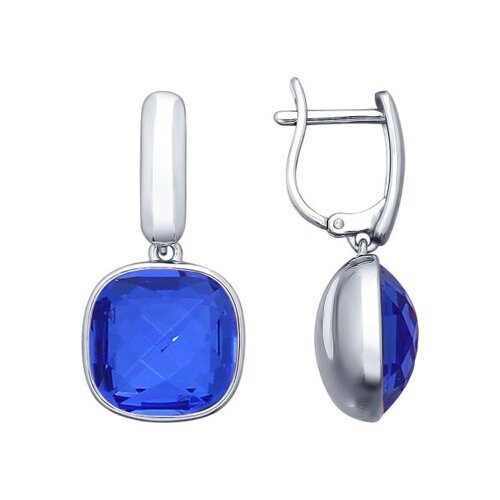 

Серьги SOKOLOV из серебра с синими кристаллами Swarovski