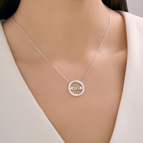 Колье из серебра с эмалью - фото 3