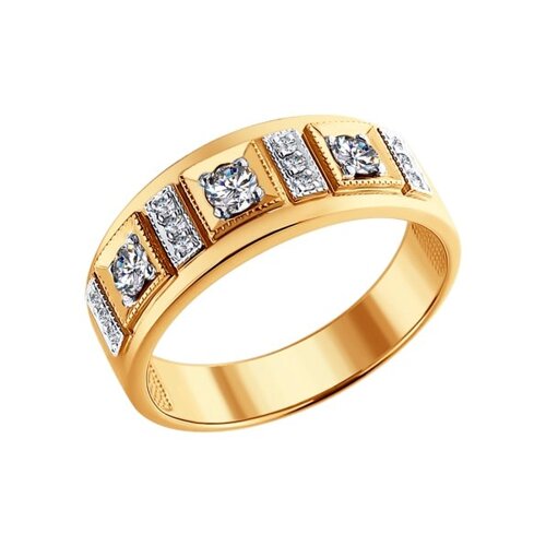 Кольцо из золота с бриллиантами 1010320 SOKOLOV фото