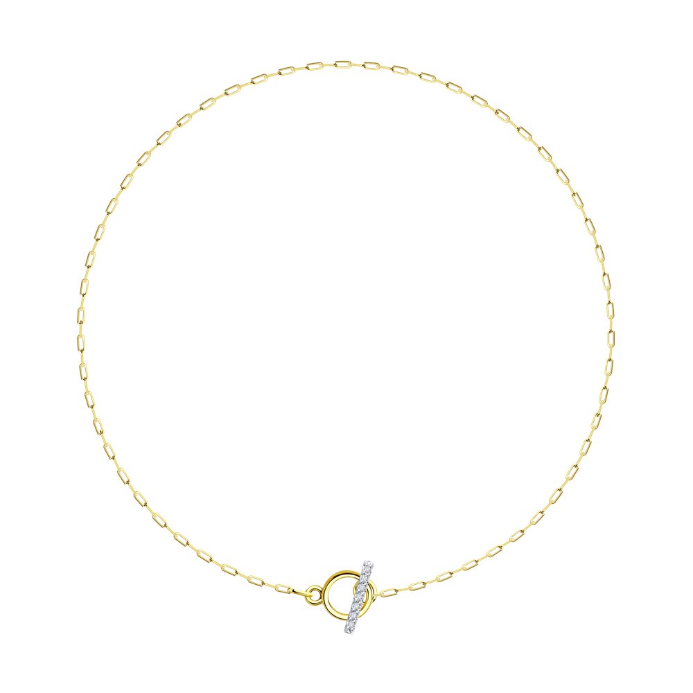 Браслет SOKOLOV из желтого золота с бриллиантами