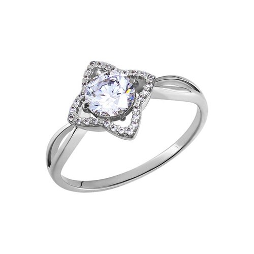 

Кольцо SOKOLOV из белого золота со swarovski zirconia