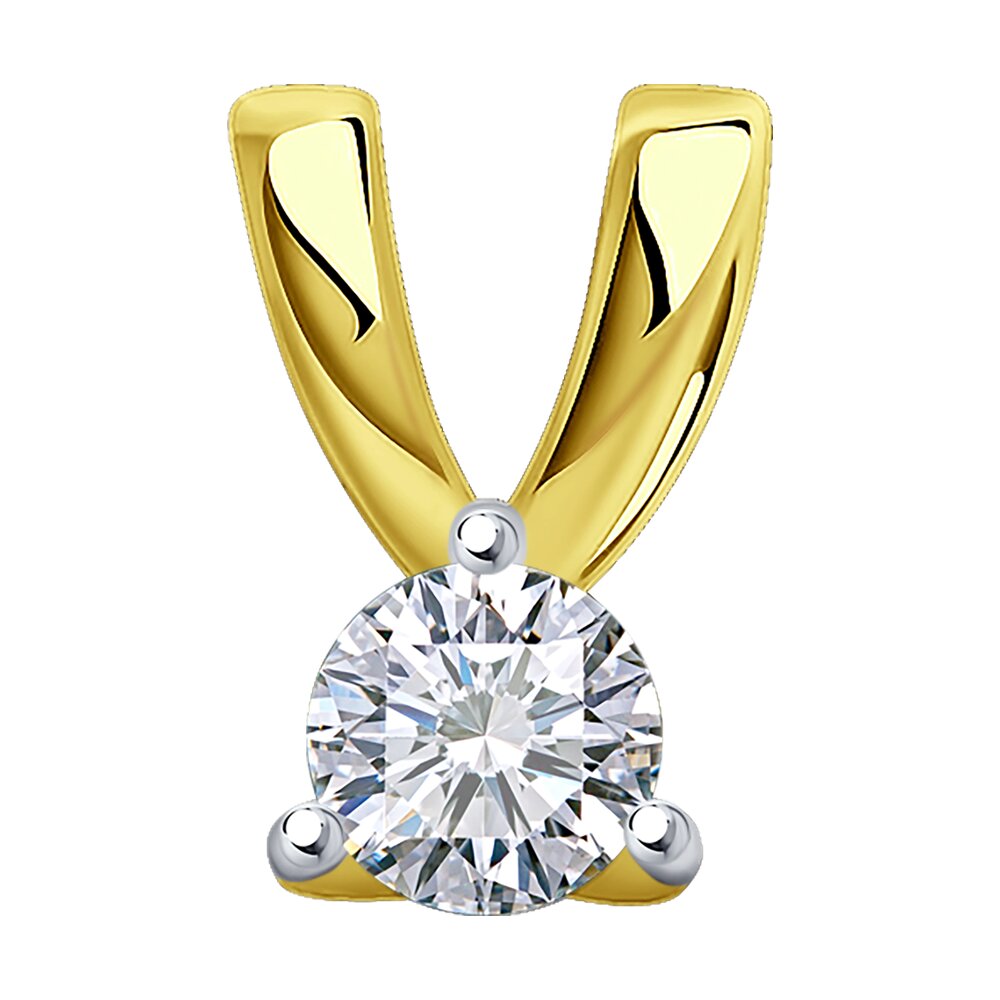 

Подвеска SOKOLOV Diamonds из желтого золота с бриллиантом