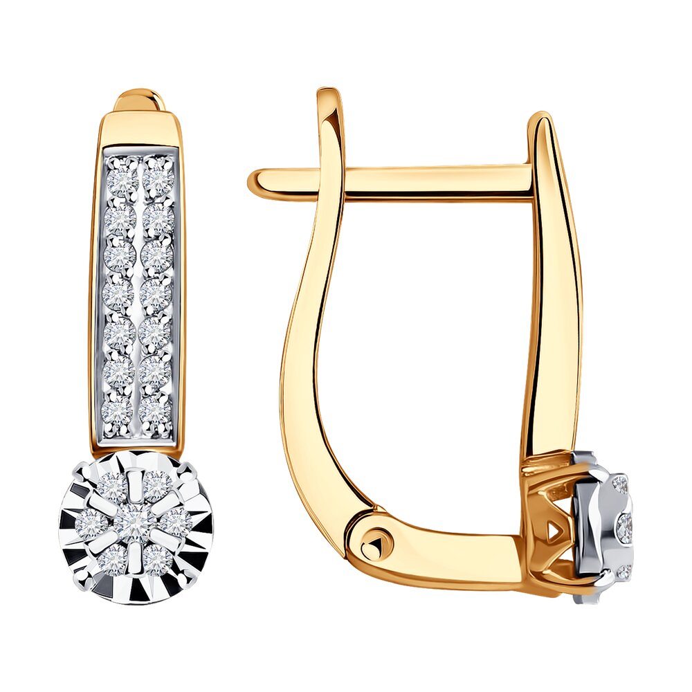 

Серьги SOKOLOV Diamonds из комбинированного золота с бриллиантами