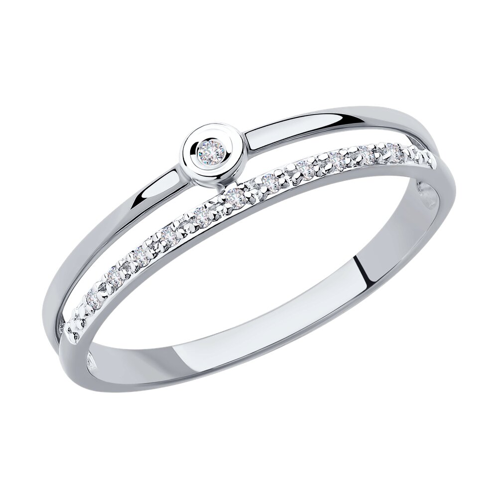 

Кольцо SOKOLOV Diamonds из белого золота с бриллиантами