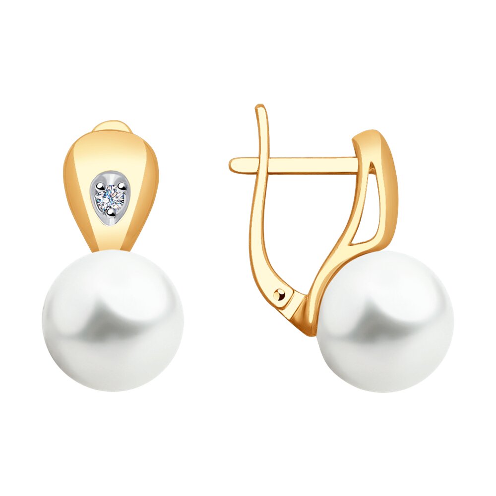 

Серьги SOKOLOV Diamonds из золота с бриллиантами и жемчугом