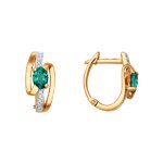 

Серьги SOKOLOV Diamonds из золота с бриллиантами и изумрудами