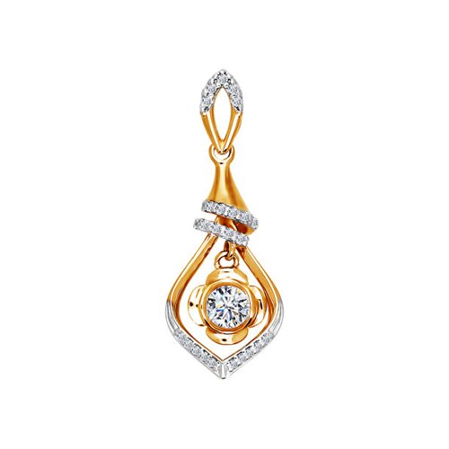 

Подвеска SOKOLOV из золота со swarovski zirconia