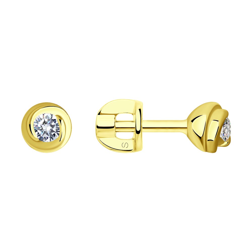 

Серьги SOKOLOV Diamonds из желтого золота с бриллиантами