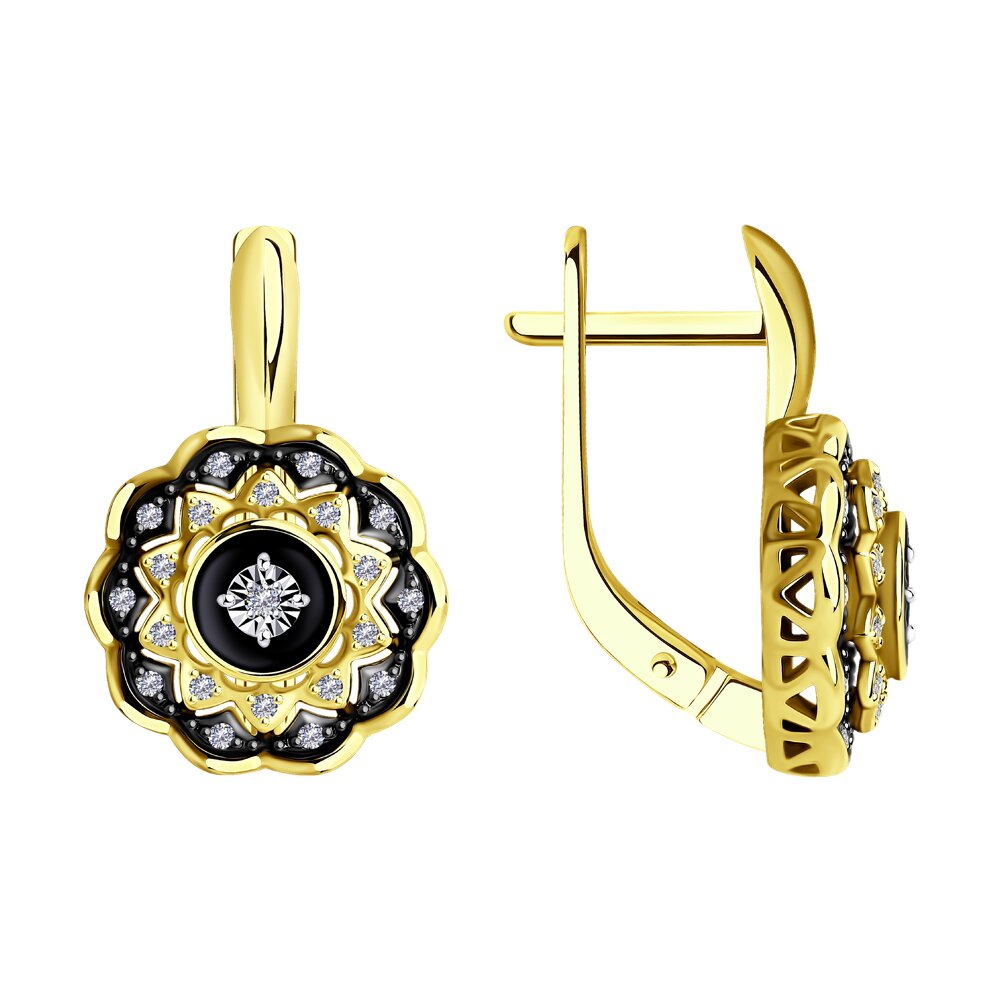 

Серьги SOKOLOV Diamonds из комбинированного золота с бриллиантами