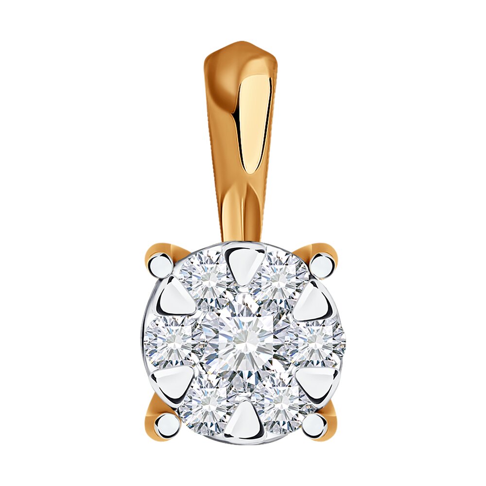 

Подвеска SOKOLOV Diamonds из комбинированного золота с бриллиантами