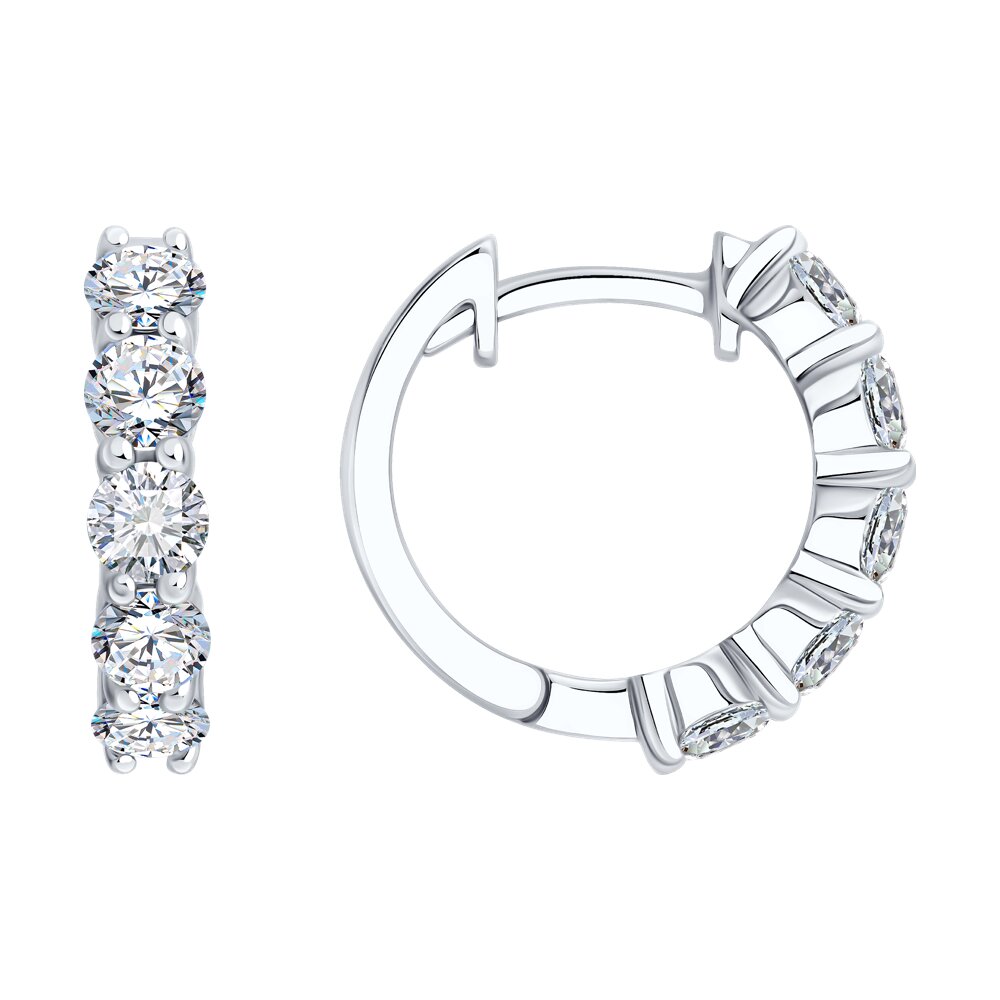 Серьги SOKOLOV из белого золота с бриллиантами выращенными 344990₽