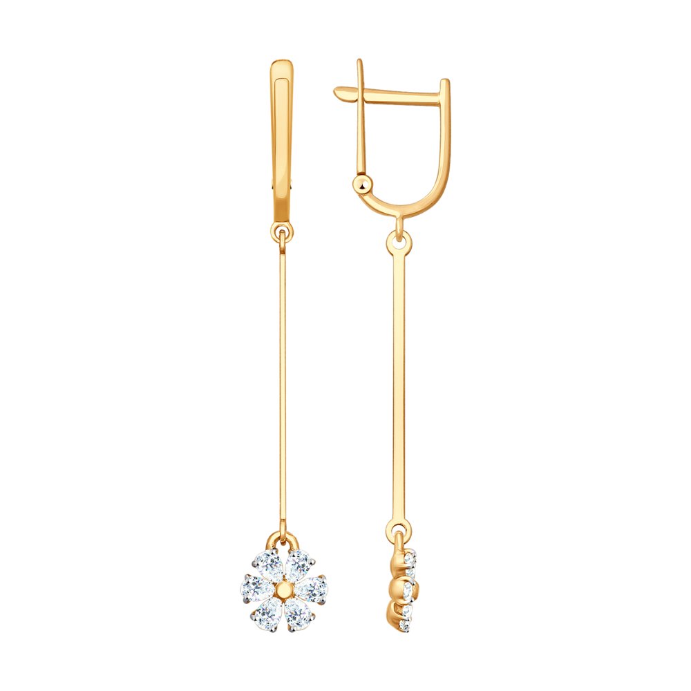 

Серьги SOKOLOV из золота со Swarovski Zirconia
