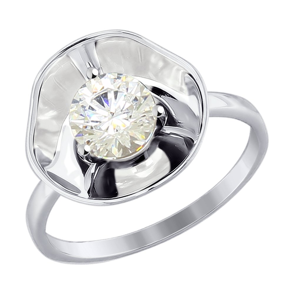 

Кольцо SOKOLOV из белого золота со Swarovski Zirconia