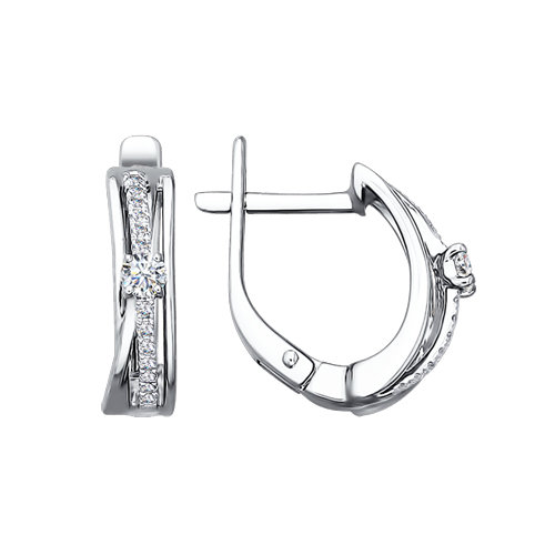 

Серьги SOKOLOV Diamonds из белого золота с бриллиантами