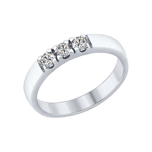 

Кольцо SOKOLOV из серебра со Swarovski Zirconia