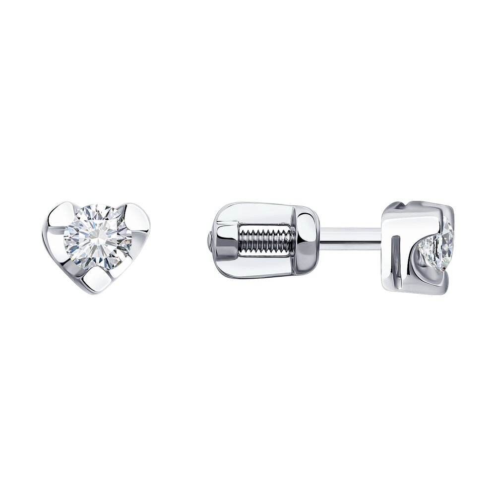 

Серьги-пусеты love SOKOLOV Diamonds из белого золота с бриллиантами